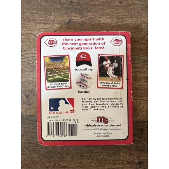 CINCINNATI REDS 101 (101 MY FIRST TEAM-BOARD-BOOKS) By Brad M. Epstein - Picture 2 of 3